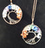 Chakra Tree of Life Gemstone Bronze 2&quot; Pendants w/chain