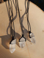 Raw Quartz Point Necklace
