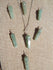 Aventurine Wire Wrapped Point Necklace