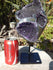 Amethyst Crystal Cluster Display with Stand, Crystal Amethyst Display Cluster, Cluster Amethyst Crystal Display, Amethyst Crystal