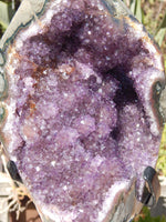 Amethyst Crystal Cluster Display with Stand, Crystal Amethyst Display Cluster, Cluster Amethyst Crystal Display, Amethyst Crystal