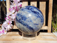Sodalite Crystal Polished Sphere, Crystal Sodalite Sphere, Sphere Sodalite Crystal, Sodalite Sphere Stone
