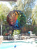 Mandala Sun Burst Kinetic 3D 12&quot; Metal Outdoor Garden Decor Wind Spinner Set, Mandala Sun Burst Wind Spinner w/battery motor & tail