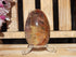 Petrified Wood Polished  Free Form Egg Display, Petrified Wood Egg