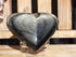 Silver Sheen Obsidian Heart Stone, Obsidian Silver Sheen Heart, Silver Sheen Heart Stone