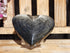 Silver Sheen Obsidian Heart Stone, Obsidian Silver Sheen Heart, Silver Sheen Heart Stone