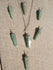 Aventurine Wire Wrapped Point Necklace