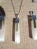 Selenite Log With Tourmaline Necklace