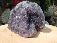 Amethyst Crystal Cluster Display Cut Base, Crystal Amethyst Cluster, Cluster Amethyst Crystal Display