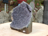 Amethyst Crystal Cluster Display Cut Base, Crystal Amethyst Cluster, Cluster Amethyst Crystal Display