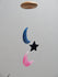 Agate Multi Color Moon Star Wind Chimes 3 Stone