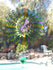 Dragonfly Kinetic 3D 12&quot; Metal Outdoor Garden Decor Wind Spinner Set, Dragonfly Wind Spinner w/battery motor & tail