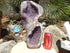 Amethyst Crystal Cluster Geode, Crystal Amethyst Cluster Geode Display, Geode Amethyst Crystal Cluster