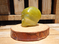 Serpentine Marble Crystal Carved Stone Alien 2&quot;