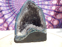 Amethyst Crystal Cluster Geode Cathedral Display, Crystal Amethyst Geode Cathedral, Amethyst Cluster Geode Display