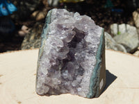 Amethyst Crystal Cluster Display Cut Base, Crystal Amethyst Cluster, Cluster Amethyst Crystal Display