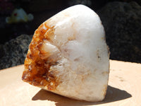 Citrine Crystal Cluster Geode Cut Base Polished, Polished Crystal Citrine Cluster, Citrine Cluster Geode Polished Crystal