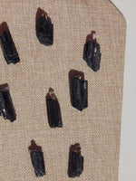 Black Tourmaline Raw Cluster Necklace W/ silver bail, Rough Black Tourmaline Necklace, Tourmaline Black Rough Necklace with silver bail