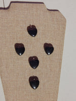 Shungite Stone Heart Necklace, Stone Shungite Heart Pendant, Heart Shungite Stone Pendant