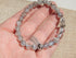 Rutilated Quartz Bead Bracelet, Quartz Rutilated White Bead Bracelet