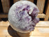 Amethyst Crystal Geode Open Mouth Sphere, Crystal Amethyst Sphere, Open Mouth Amethyst Sphere