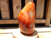 Carnelian Crystal Polished Free Form Display, Crystal Carnelian Polished Stone, Polished Carnelian Crystal Free Form
