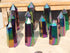 Aura Quartz Crystal Point Tower, Rainbow Aura Quartz Crystal Tower Point, Titanium Quartz Crystal Point Tower, Rainbow Quartz Obelisk