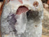 RARE**Druzy Crystal Cluster Geode & Polished agate w/stand, *RARE*