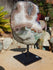 Amethyst Crystal Cluster Display with Stand, Crystal Amethyst Display Cluster, Cluster Amethyst Crystal Display, Amethyst Crystal