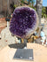 Amethyst Crystal Cluster Display with Stand, Crystal Amethyst Display Cluster, Cluster Amethyst Crystal Display, Amethyst Crystal