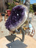 Amethyst Crystal Cluster Display with Stand, Crystal Amethyst Display Cluster, Cluster Amethyst Crystal Display, Amethyst Crystal