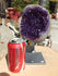 Amethyst Crystal Cluster Display with Stand, Crystal Amethyst Display Cluster, Cluster Amethyst Crystal Display, Amethyst Crystal