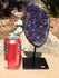Amethyst Crystal Cluster Display with Stand, Crystal Amethyst Display Cluster, Cluster Amethyst Crystal Display, Amethyst Crystal