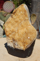 Citrine Crystal Cluster Geode Cut Base Polished, Polished Crystal Citrine Cluster, Citrine Cluster Geode Polished Crystal