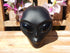 Black Obsidian Crystal Carved Stone Alien 4.1&quot;,Obsidian Carved Crystal Alien, Matte Obsidian Alien w/ Polished Obsidian Eyes, Black Obsidian