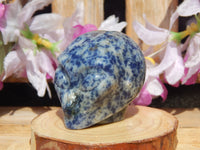 Sodalite Crystal Carved Stone Alien 2", Crystal Sodalite Carved Alien, Carved Sodalite Alien, Crystal Carved Alien