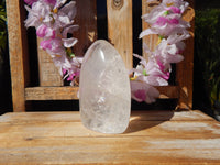 Clear Quartz Crystal Free Form Display, Crystal Quartz Polished Stone, Polished Crystal Quartz Freeform, Crystal Quartz