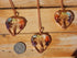 Rose Gold Heart Tree of Life Gemstone Pendants w/chain