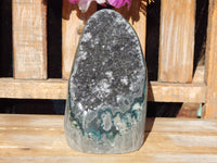 RARE** Black Amethyst Crystal Cut Base, Black Amethyst Crystal Display *RARE*, Crystal Cluster Black Amethyst cut base