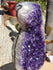 Amethyst Crystal Cluster Display with Stand, Crystal Amethyst Display Cluster, Cluster Amethyst Crystal Display, Amethyst Crystal