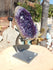 Amethyst Crystal Cluster Display with Stand, Crystal Amethyst Display Cluster, Cluster Amethyst Crystal Display, Amethyst Crystal