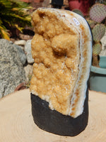 Citrine Crystal Cluster Geode Cut Base Polished, Polished Crystal Citrine Cluster, Citrine Cluster Geode Polished Crystal