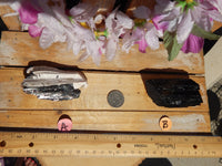 Black Tourmaline Crystal Matrix Display, Raw Black Tourmaline Stone, Black Crystal Tourmaline, Tourmaline Raw Black