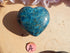 Apatite Crystal Heart Polished Heart Stone Puffy Heart