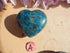 Apatite Crystal Heart Polished Heart Stone Puffy Heart