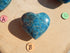 Apatite Crystal Heart Polished Heart Stone Puffy Heart