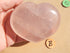 Rose Quartz Crystal Heart Polished Heart Stone Puffy Heart, Rose Quartz Heart, Rose Quartz Heart Crystal