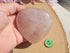 Rose Quartz Crystal Heart Polished Heart Stone Puffy Heart, Rose Quartz Heart, Rose Quartz Heart Crystal