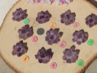 Amethyst Crystal Point Flower Cluster, Flower Amethyst Crystal Point Cluster, Point Cluster Crystal Amethyst