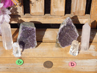 Crystal Combo Corner includes Amethyst Cut base, Rose Quartz Point Tower & Clear Quartz Point Tower